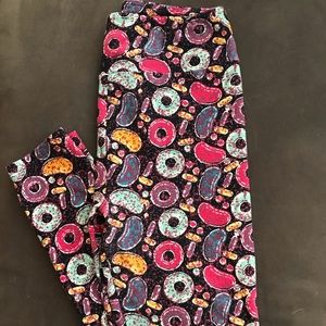 Sweet donut & jelly bean LuLaRoe leggings